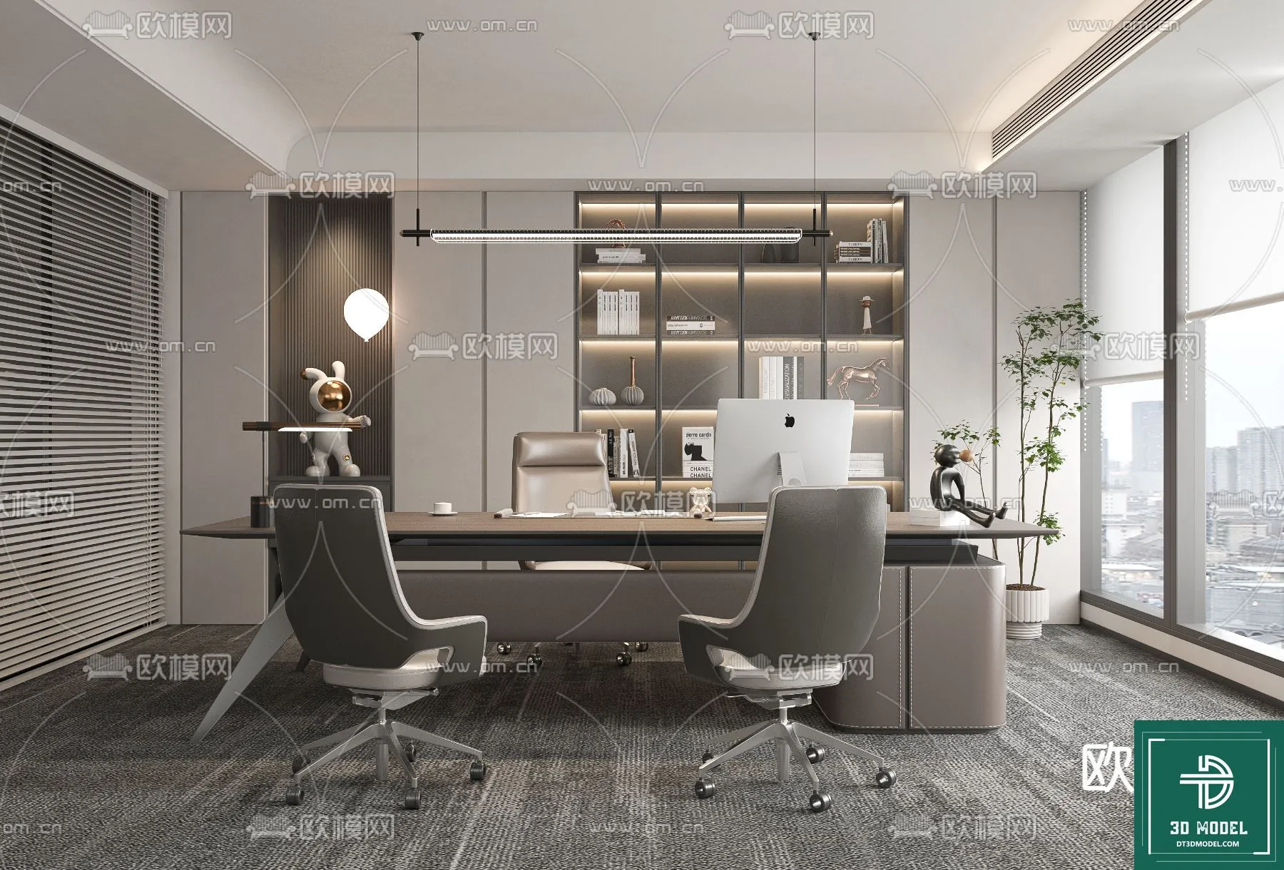 OFFICE ROOM FOR MANAGER – 3DMODEL – 053