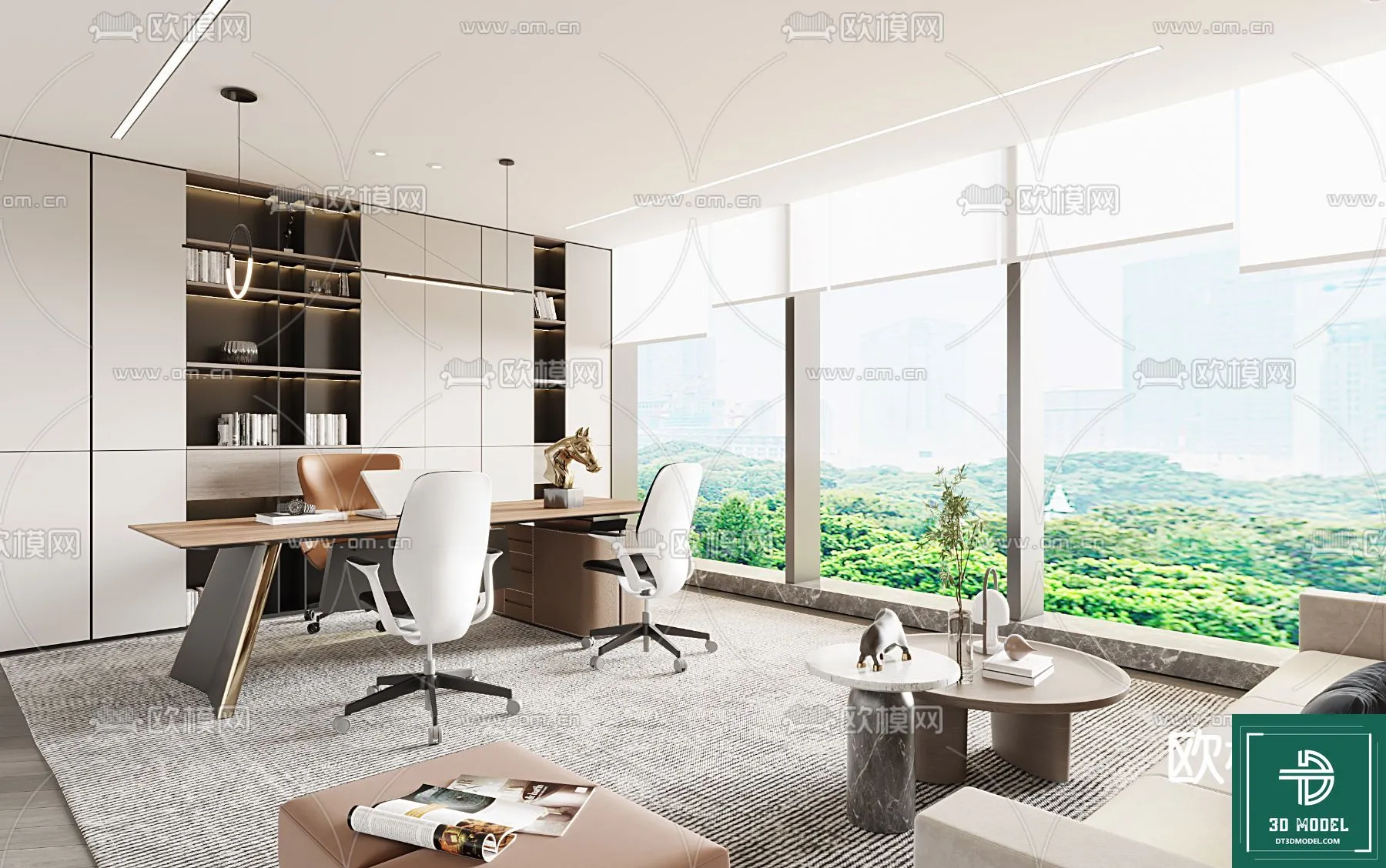 OFFICE ROOM FOR MANAGER – 3DMODEL – 056