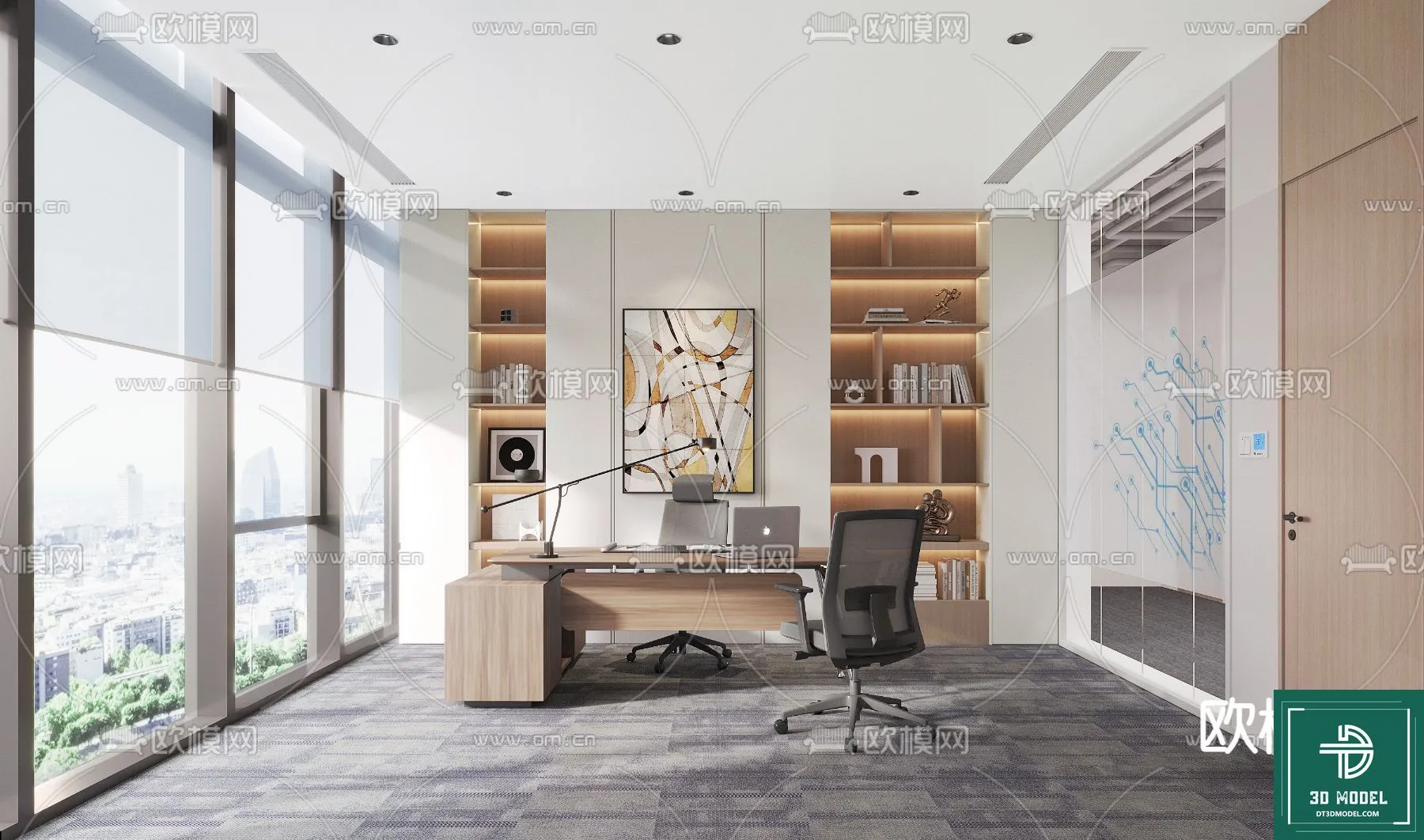 OFFICE ROOM FOR MANAGER – 3DMODEL – 061