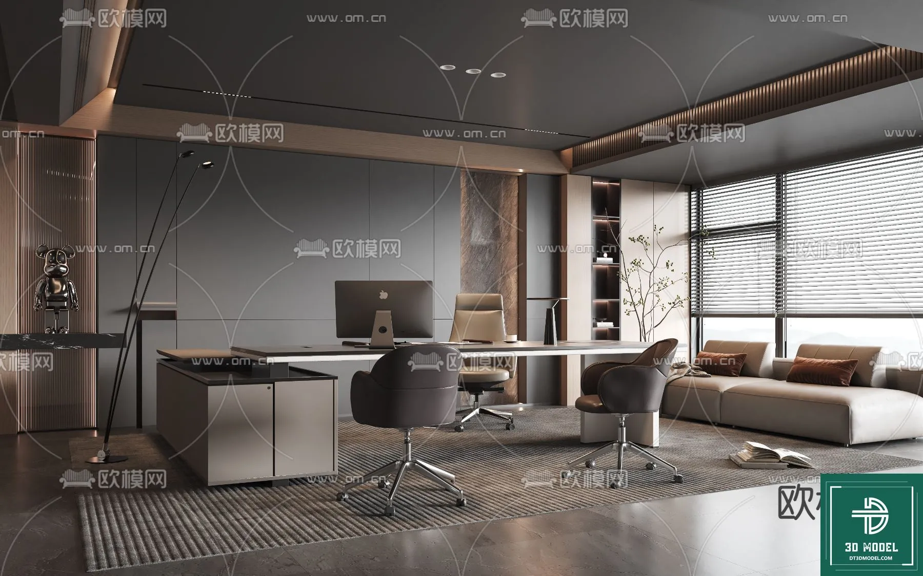 OFFICE ROOM FOR MANAGER – 3DMODEL – 068
