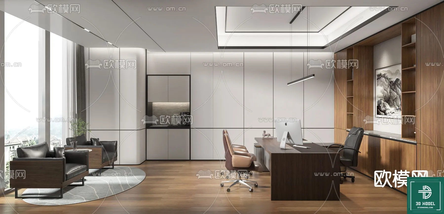 OFFICE ROOM FOR MANAGER – 3DMODEL – 081