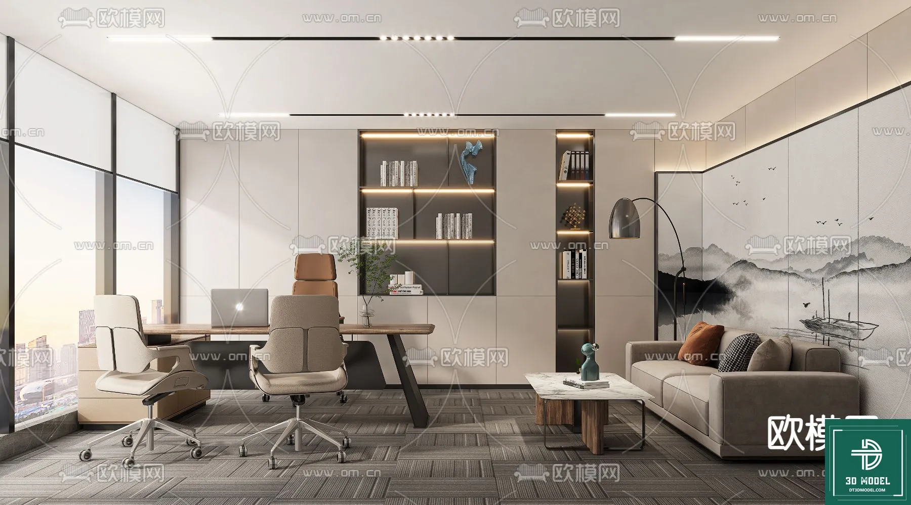 OFFICE ROOM FOR MANAGER – 3DMODEL – 085