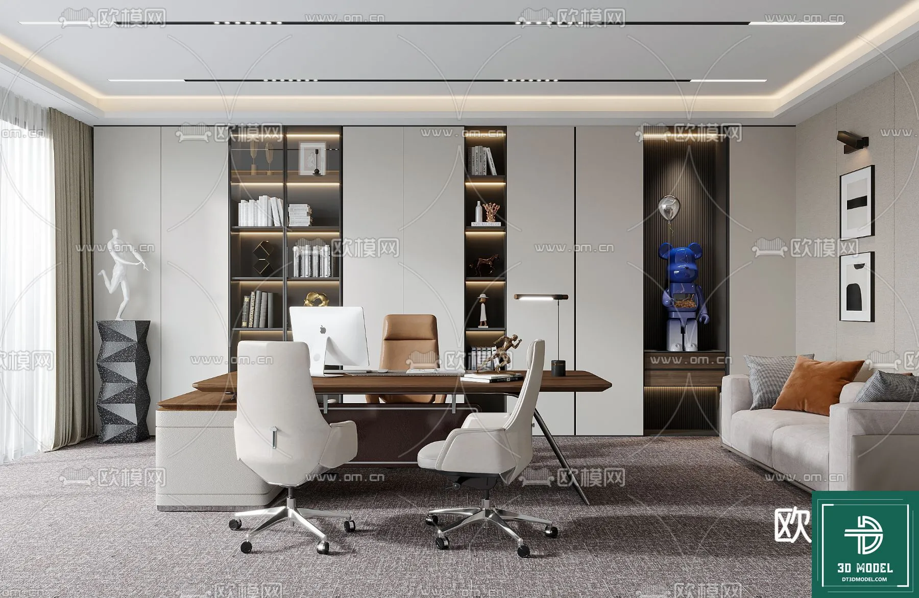 OFFICE ROOM FOR MANAGER – 3DMODEL – 089