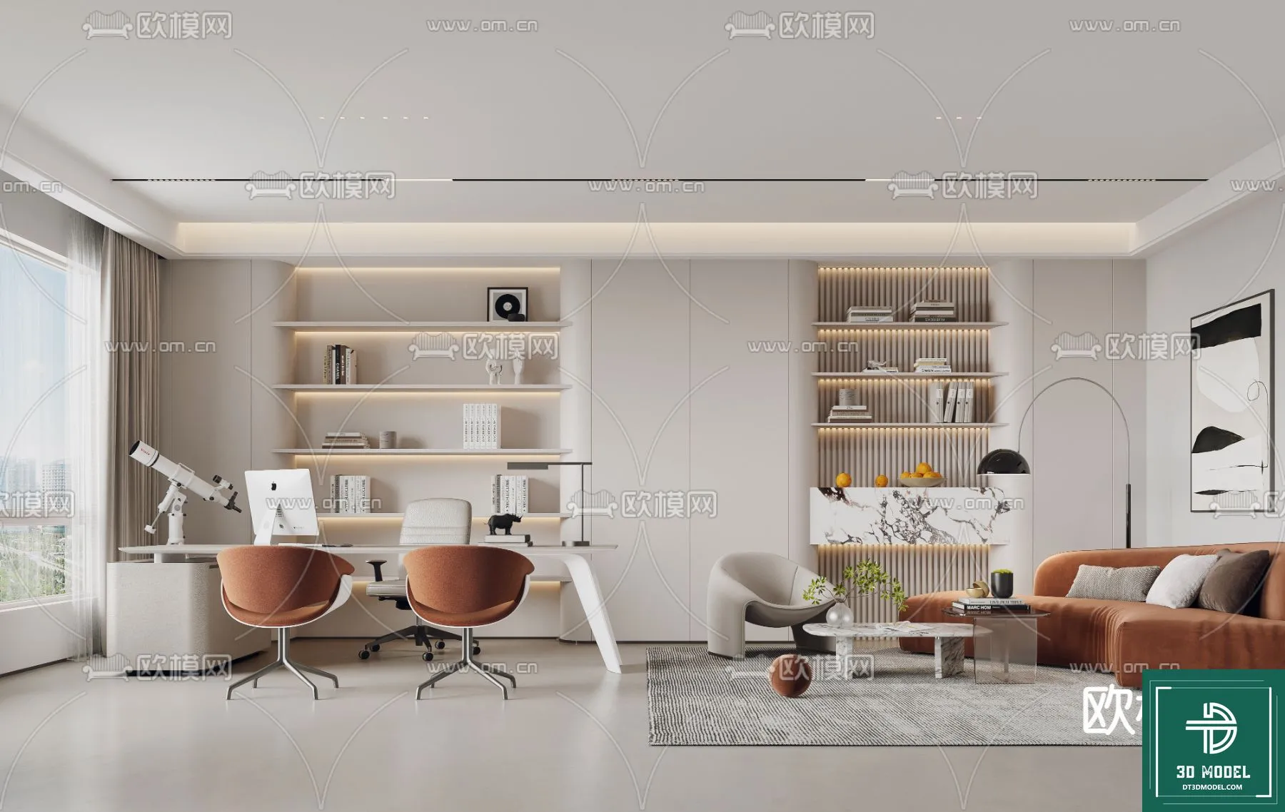 OFFICE ROOM FOR MANAGER – 3DMODEL – 098