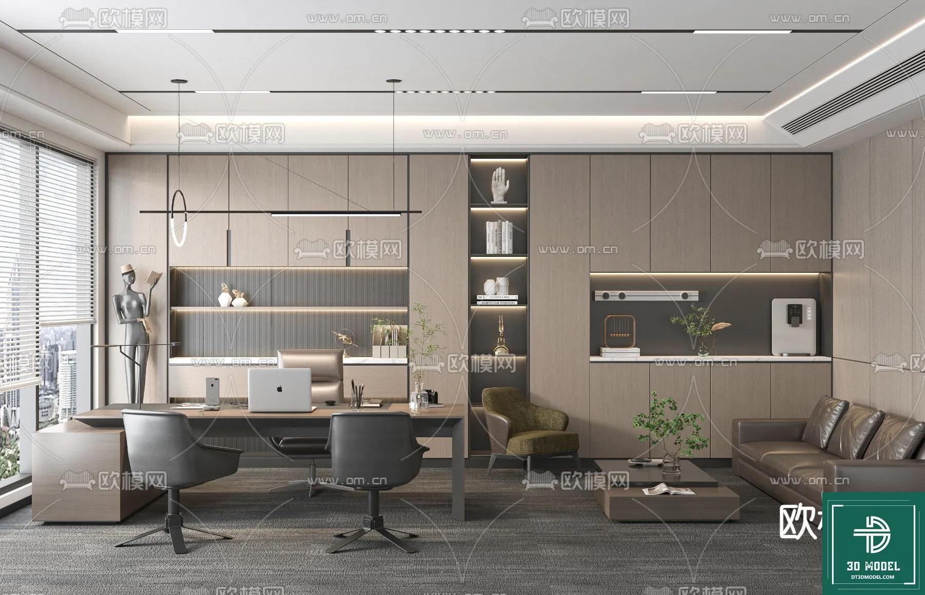OFFICE ROOM FOR MANAGER – 3DMODEL – 099