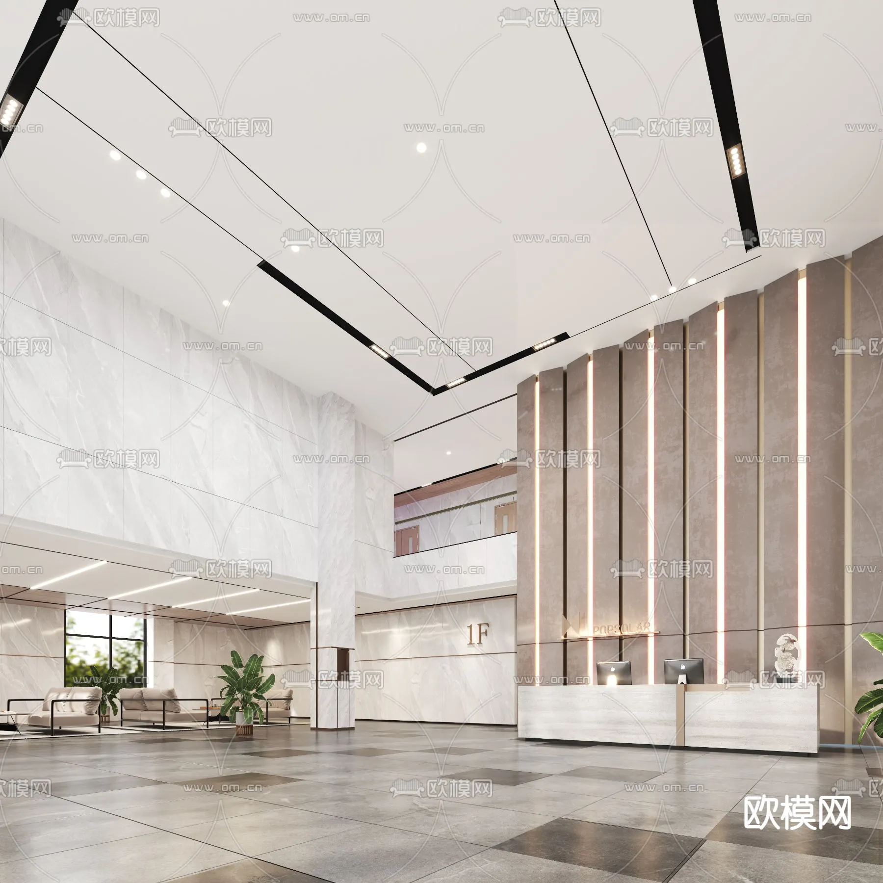 OFFICE LOBBY – 3D MODELS – 060