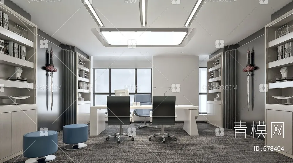 OFFICE ROOM – 3D BLOCK – 3D MODELS – 157