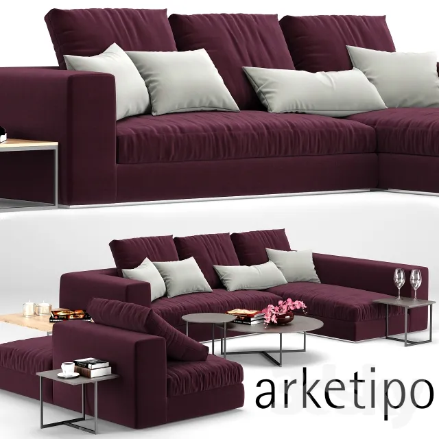 3DS MAX – Sofa – 1041