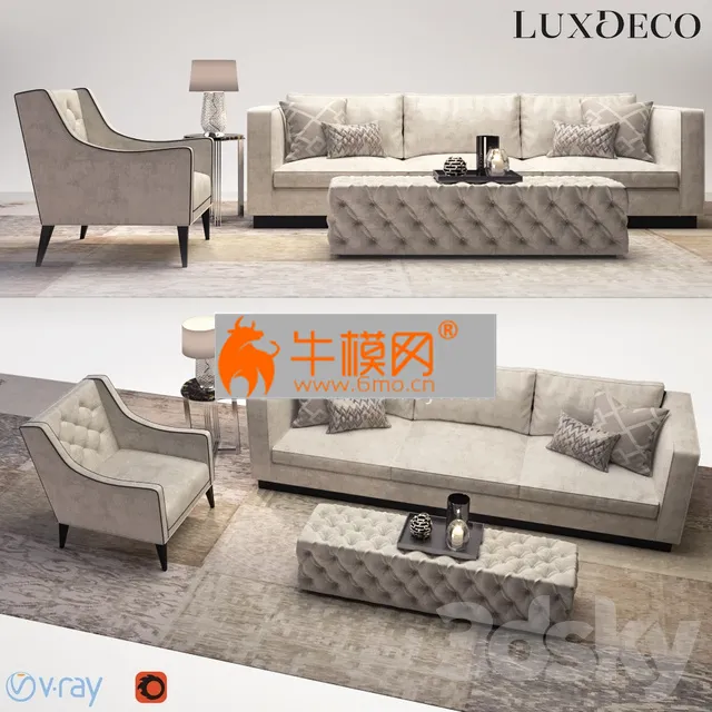 LIVING ROOM D-COR – Luxdeco living room furniture set