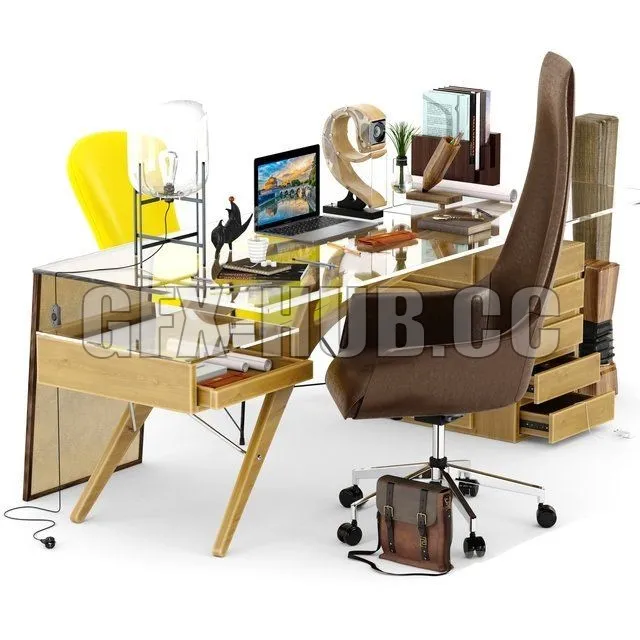 OFFICE – Cavour writing desk by Carlo Mollino