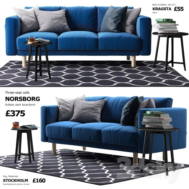 3DS MAX – Sofa – 1200