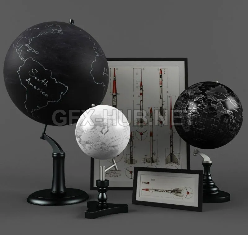 PRO MODELS – Antique globes
