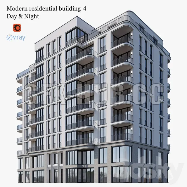PRO MODELS – Apartment house 4 (9 storey)