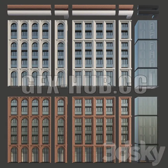 PRO MODELS – Architectural Facades 2 (3 types)