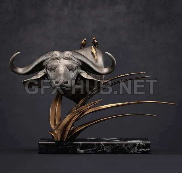 PRO MODELS – Buffalo sculpture