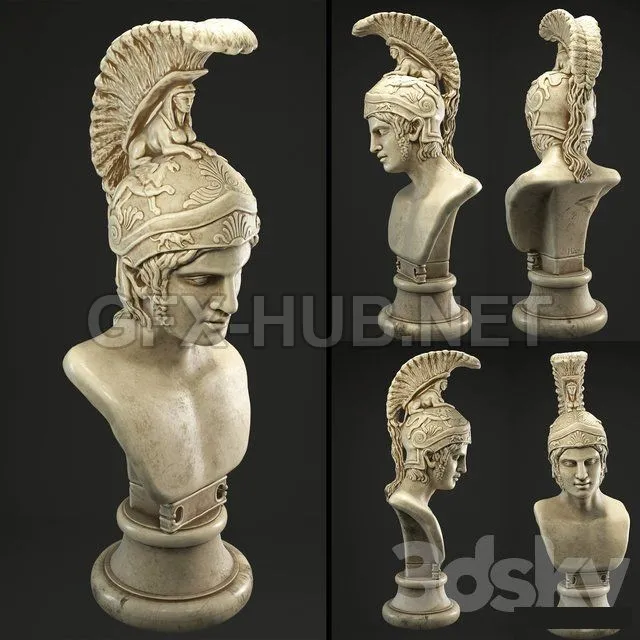 PRO MODELS – Bust Ares sculpture