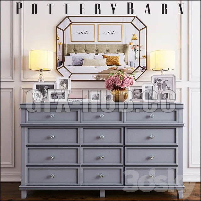 PRO MODELS – Chest of drawers Pottery Barn Clara Extra