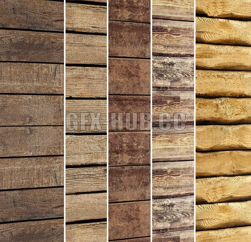 PRO MODELS – Collection of wood panels 5 pcs