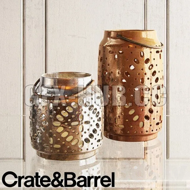 PRO MODELS – Crate barrel wisteria metallic ceramic lanterns