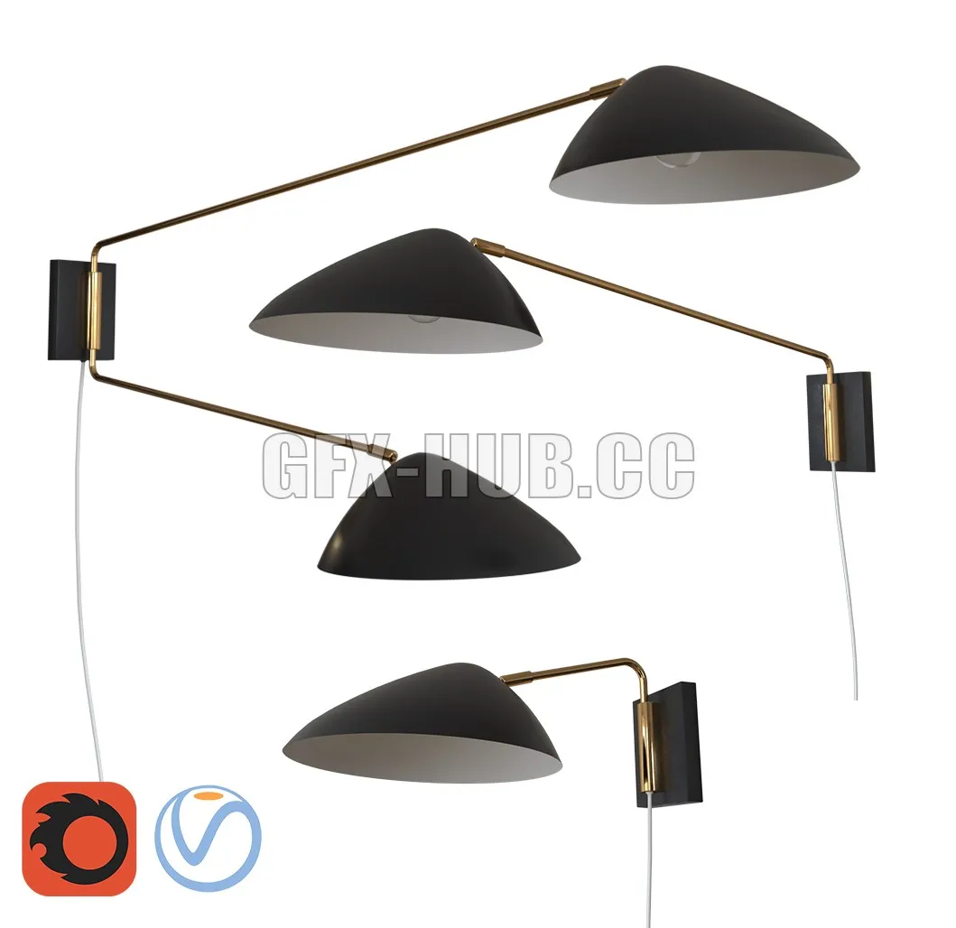 PRO MODELS – Curvilinear Mid Century Sconce