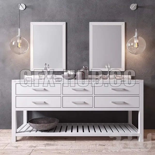 PRO MODELS – HUTTON DOUBLE WASHSTAND