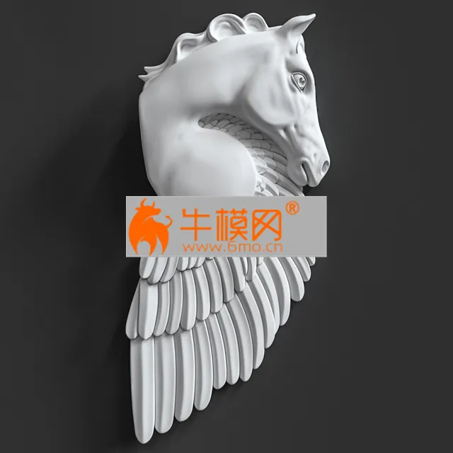 PRO MODELS – Pegasus Horse Wall Sculpture