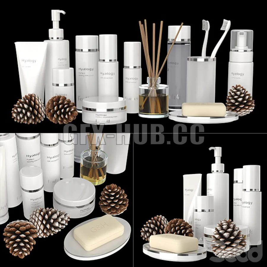 PRO MODELS – Set of white cosmetics
