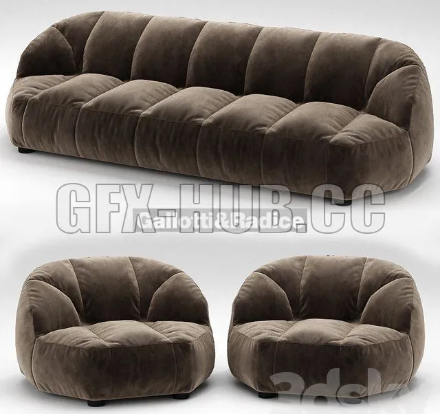 SOFA – Cloud sofa and armchair Galotti & Radice