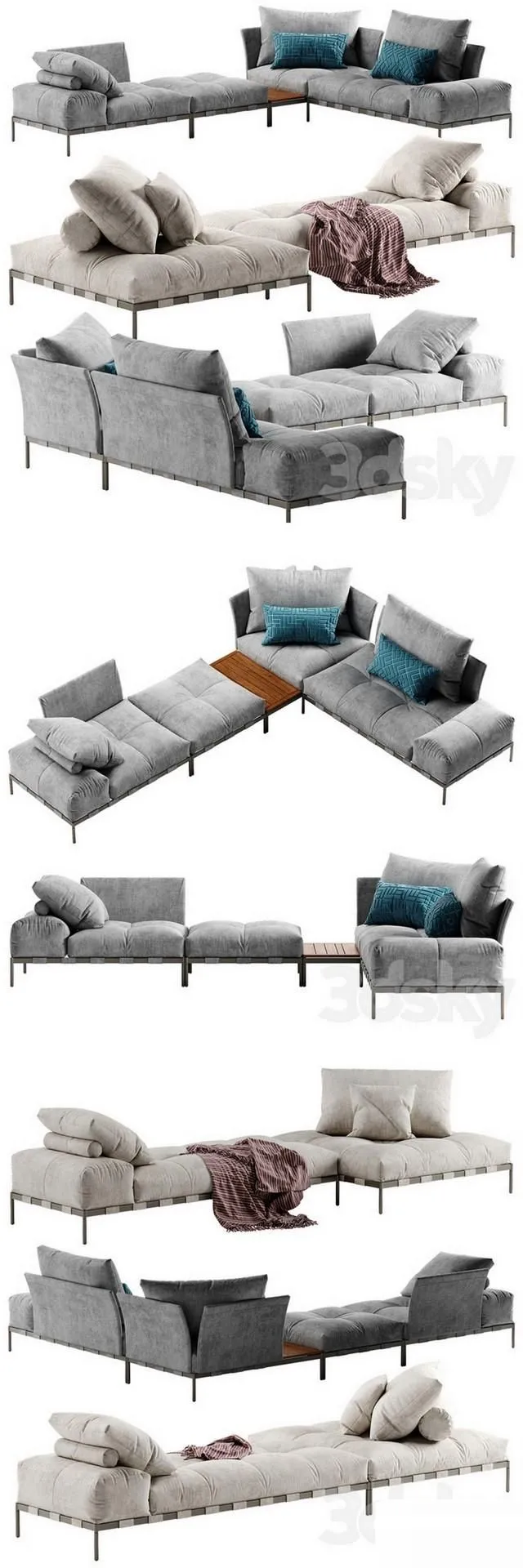 SOFA – Pixel light sofa set