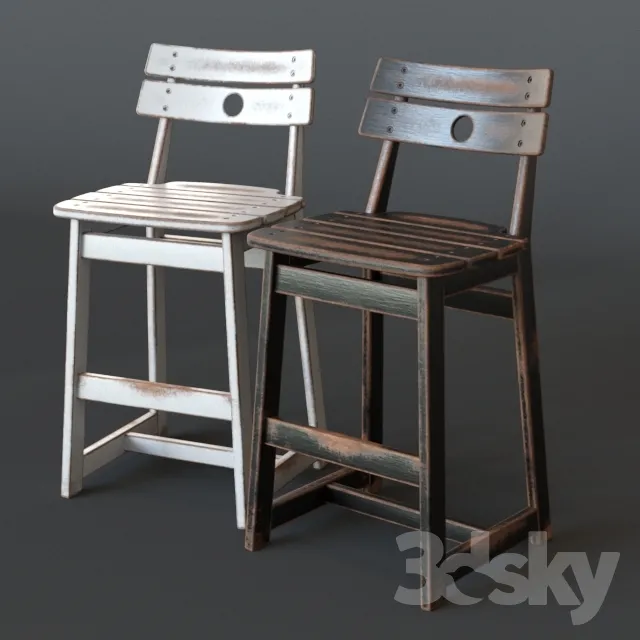 3DS MAX – Chair – Stool – 1505