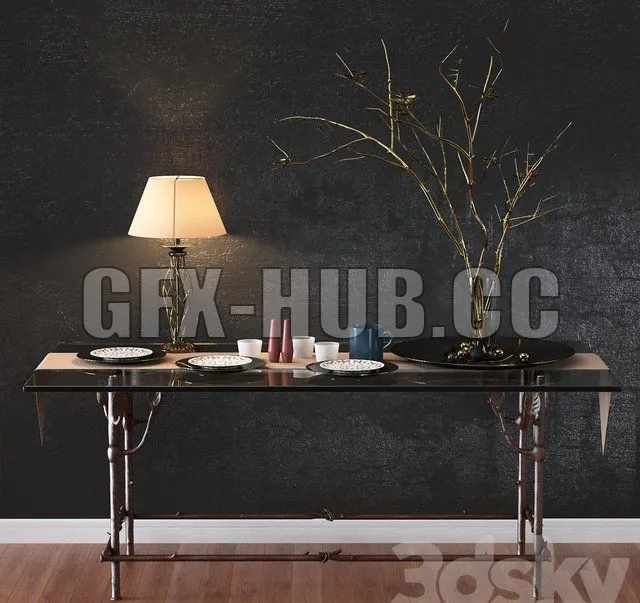 TABLE – Ciani table with decor