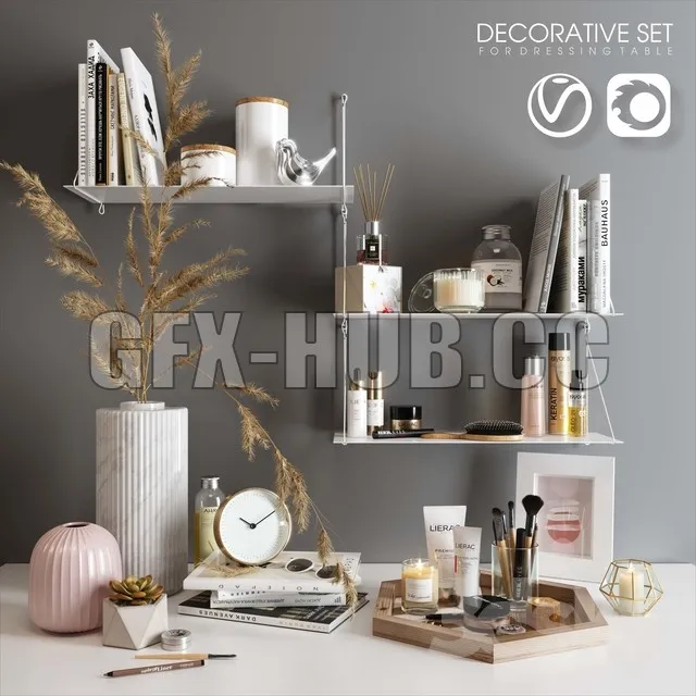 TABLE – Decorative set for dressing table