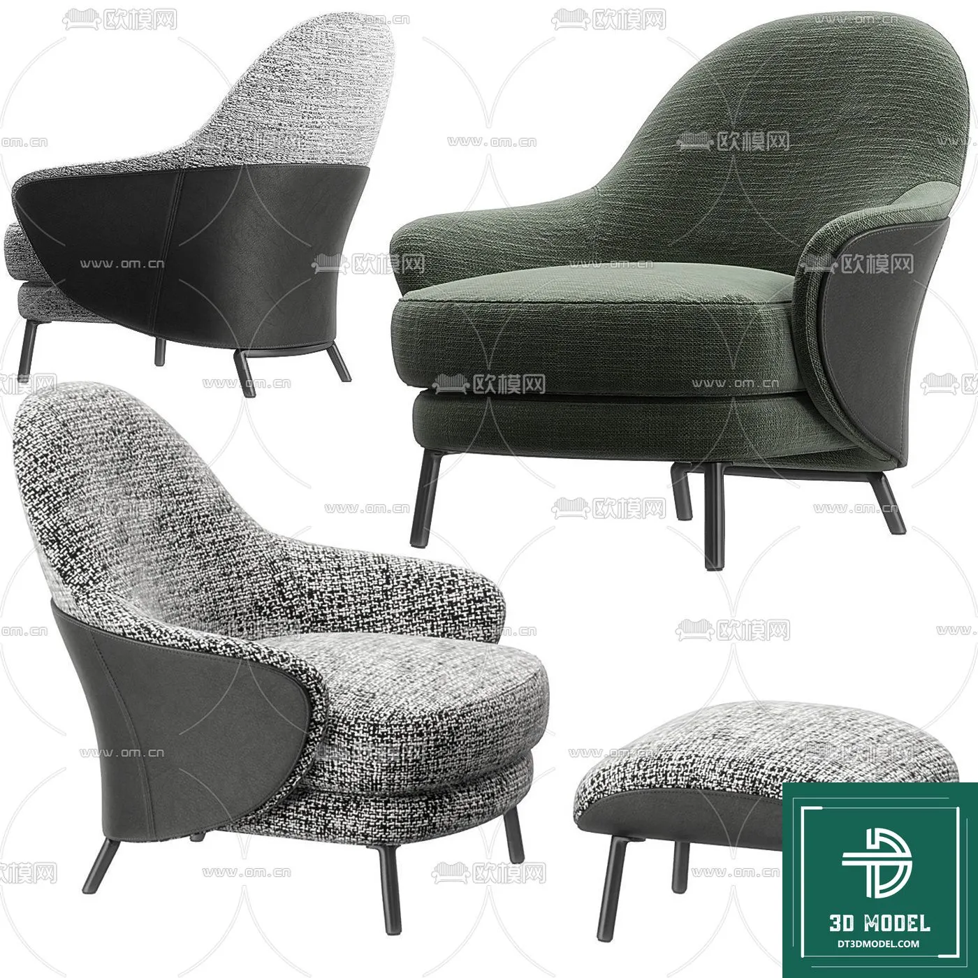 LUXURY – 3D Models – ARMCHAIR – 025