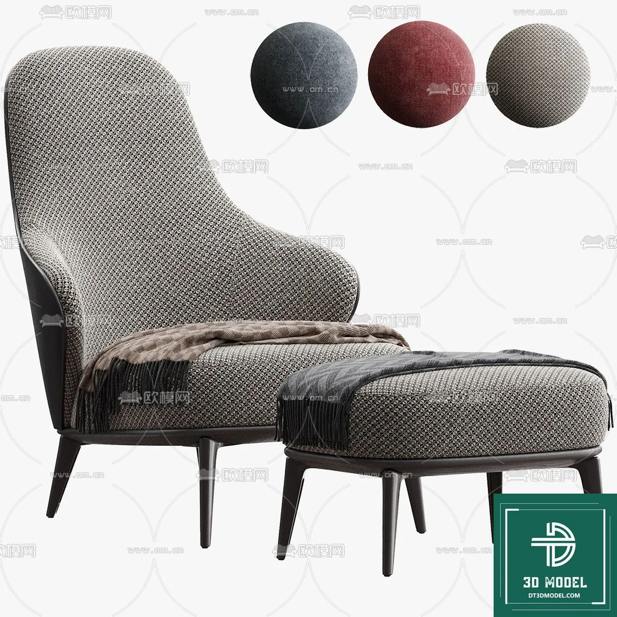 LUXURY – 3D Models – ARMCHAIR – 042