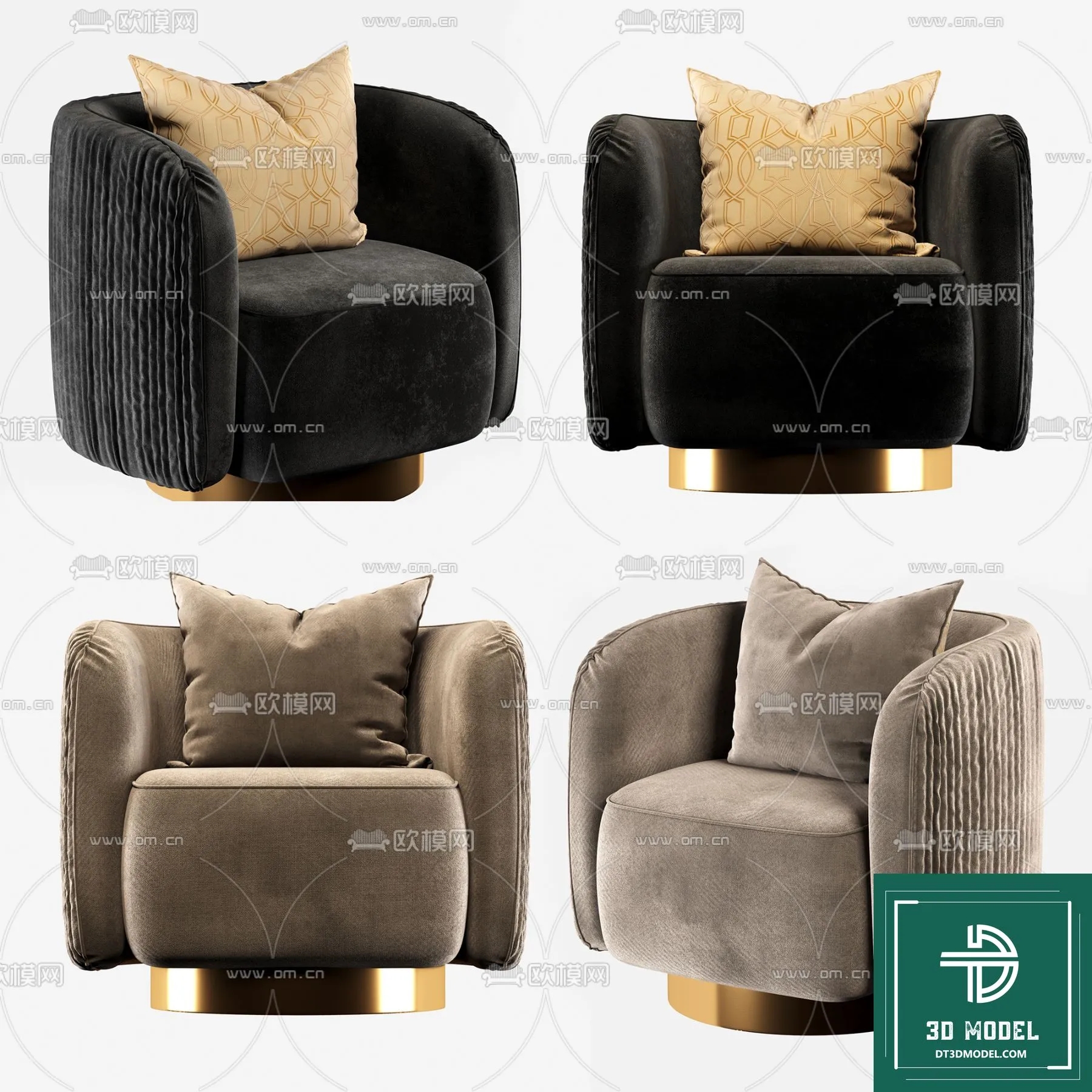 LUXURY – 3D Models – ARMCHAIR – 054