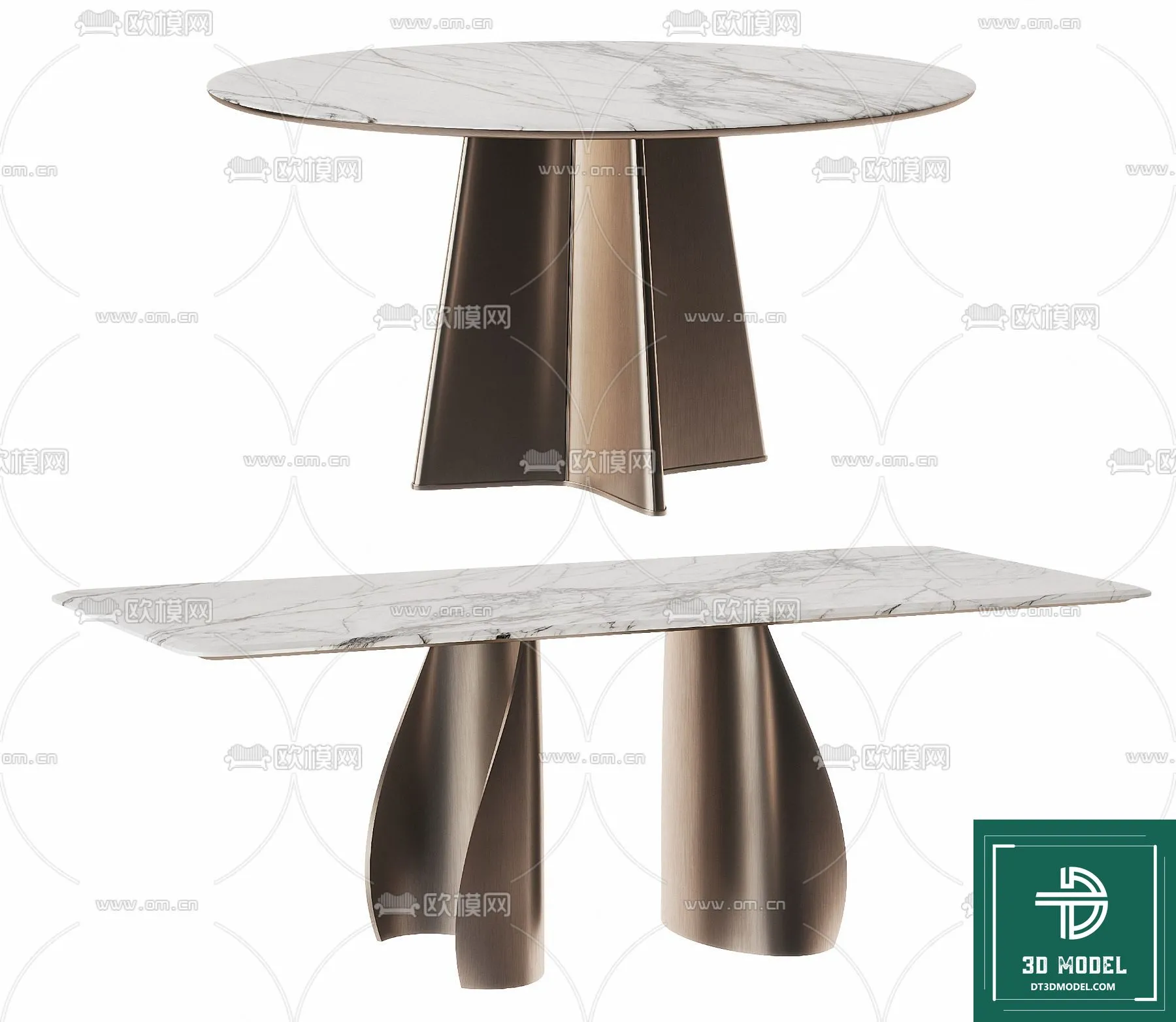 LUXURY – 3D Models – DINING TABLE SETS – 029
