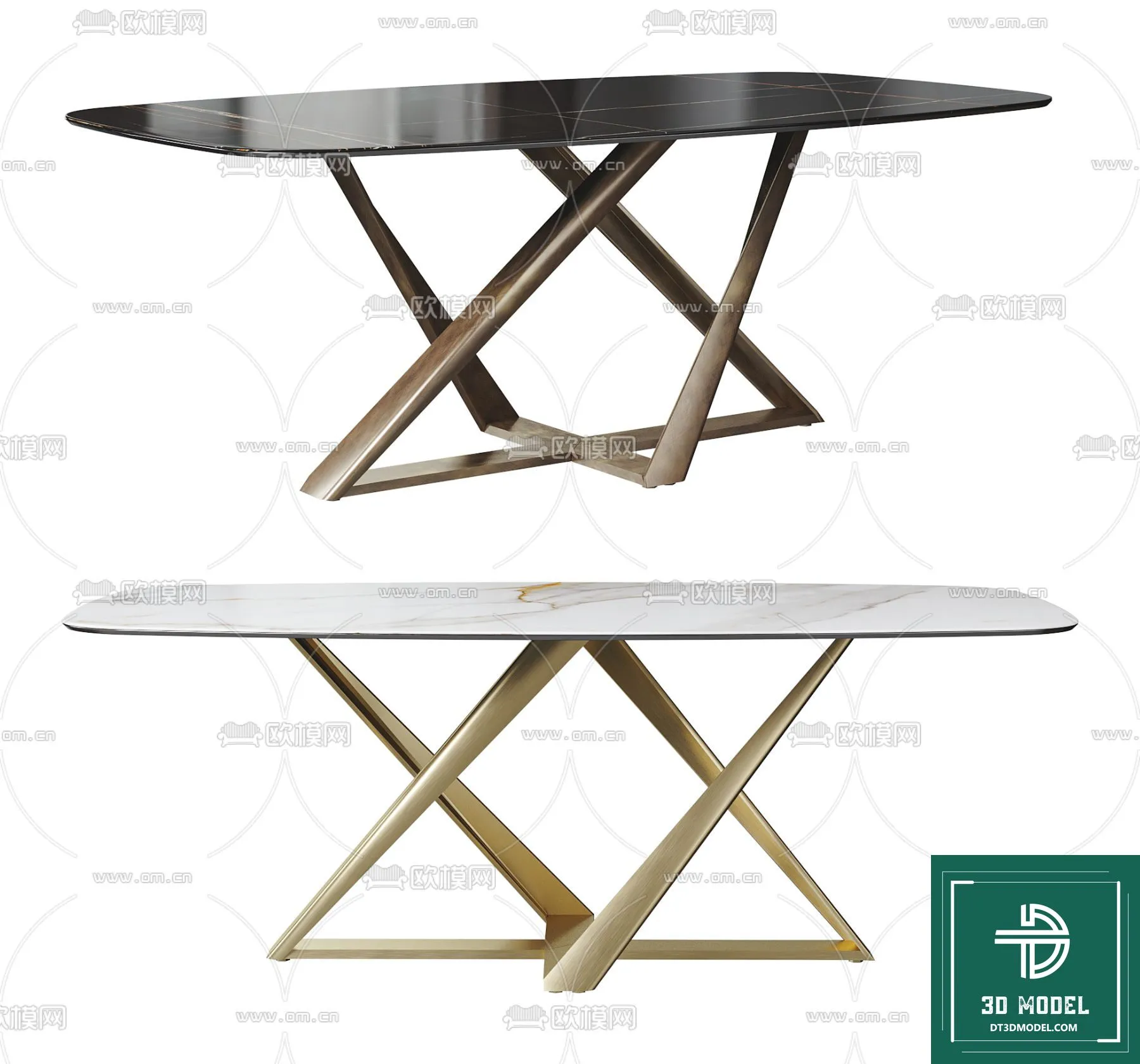 LUXURY – 3D Models – DINING TABLE SETS – 030