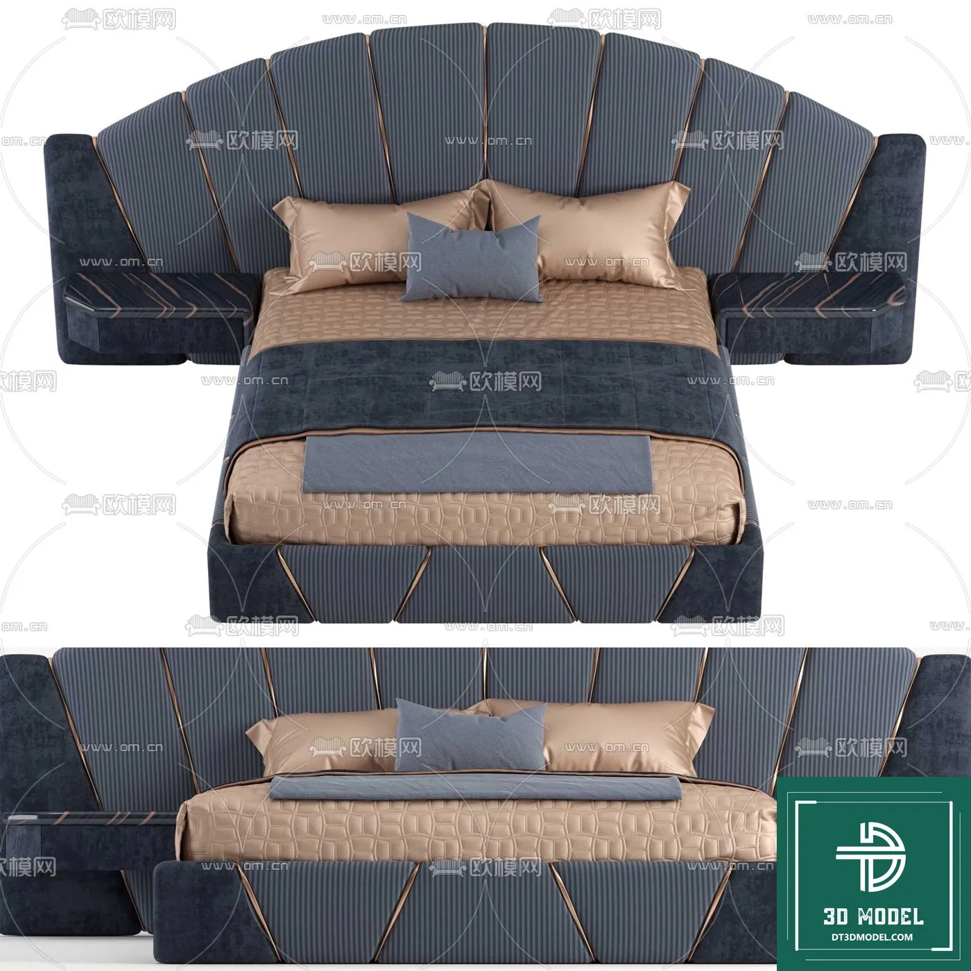 LUXURY – 3D Models – BED – 024