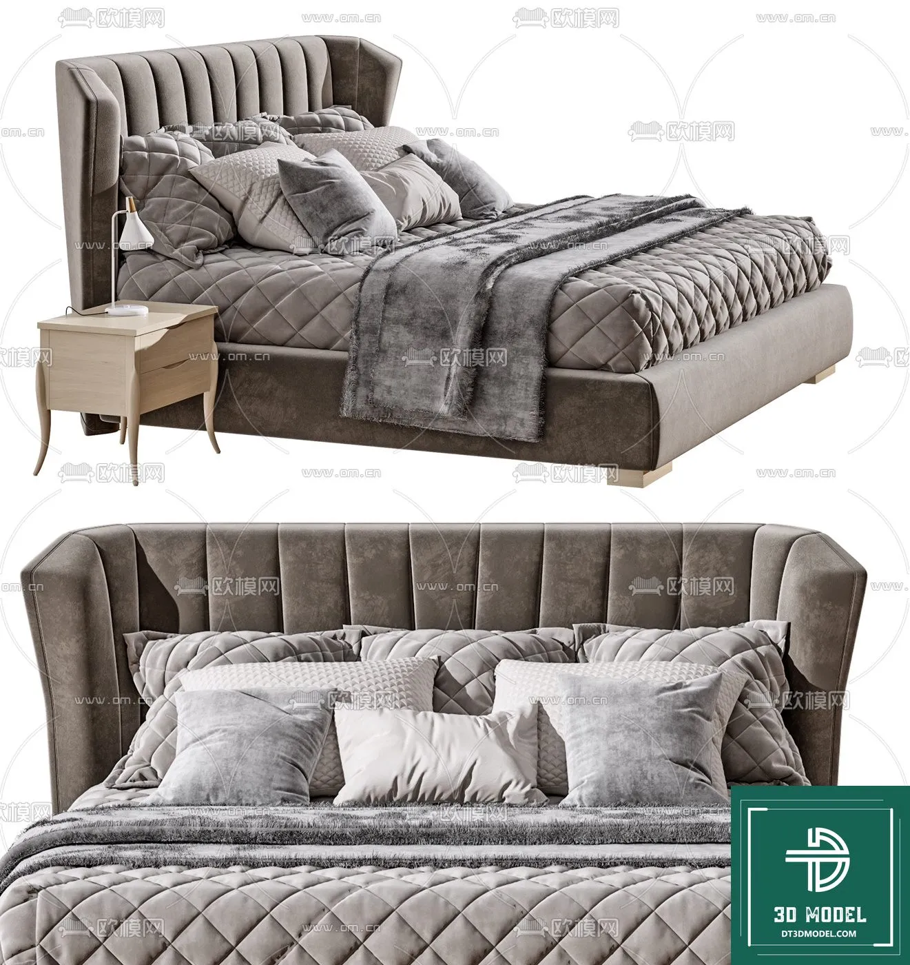 LUXURY – 3D Models – BED – 040