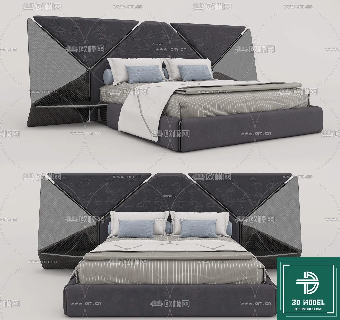 LUXURY – 3D Models – BED – 058