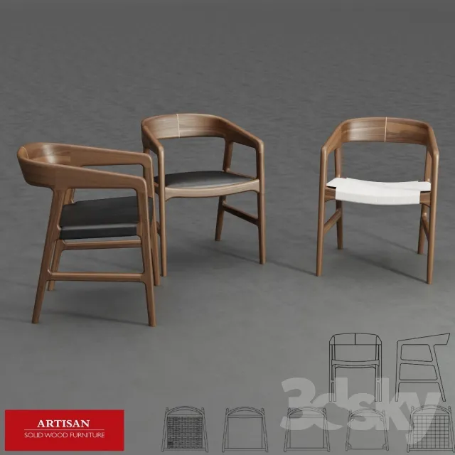 3DS MAX – Chair – Stool – 1593