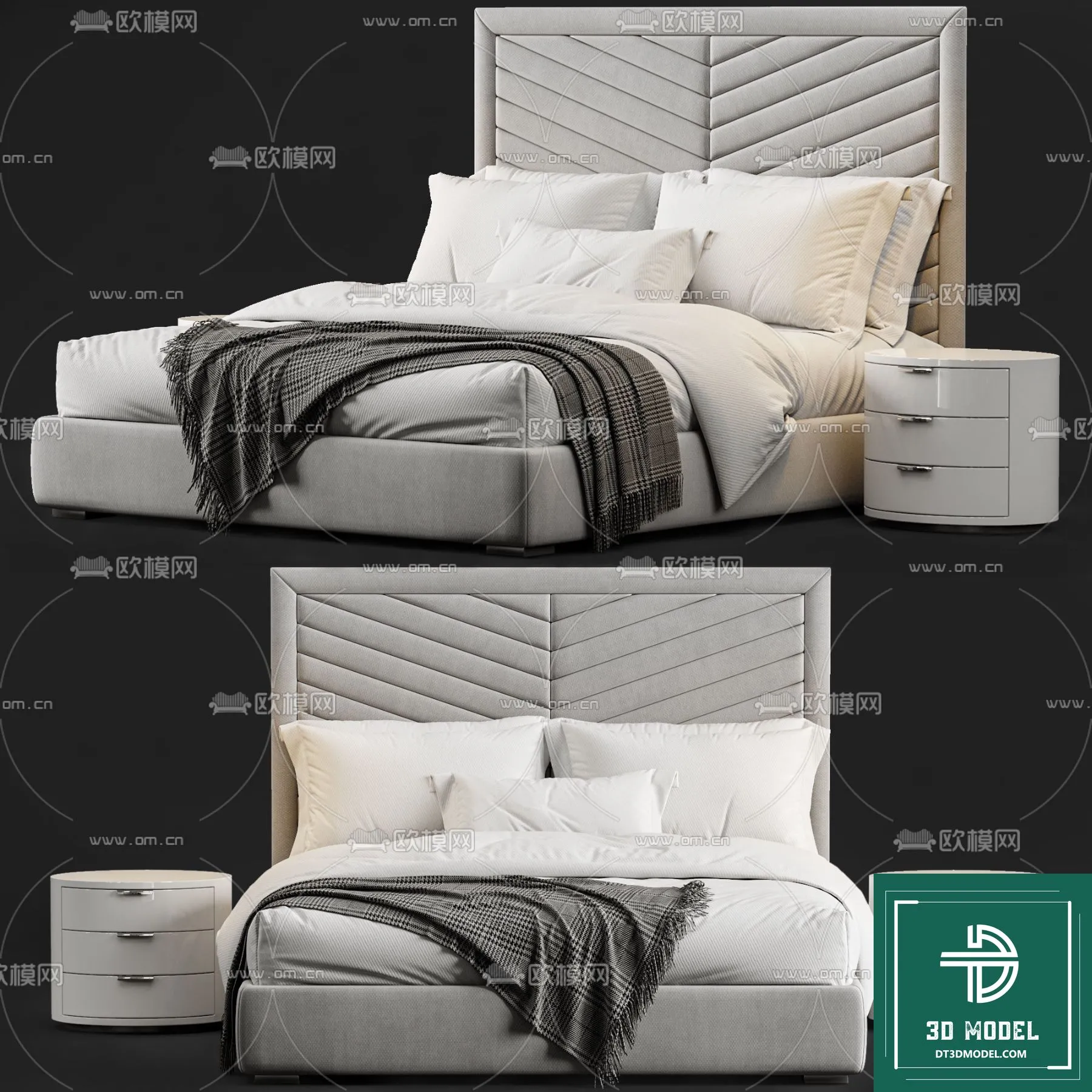 LUXURY – 3D Models – BED – 163
