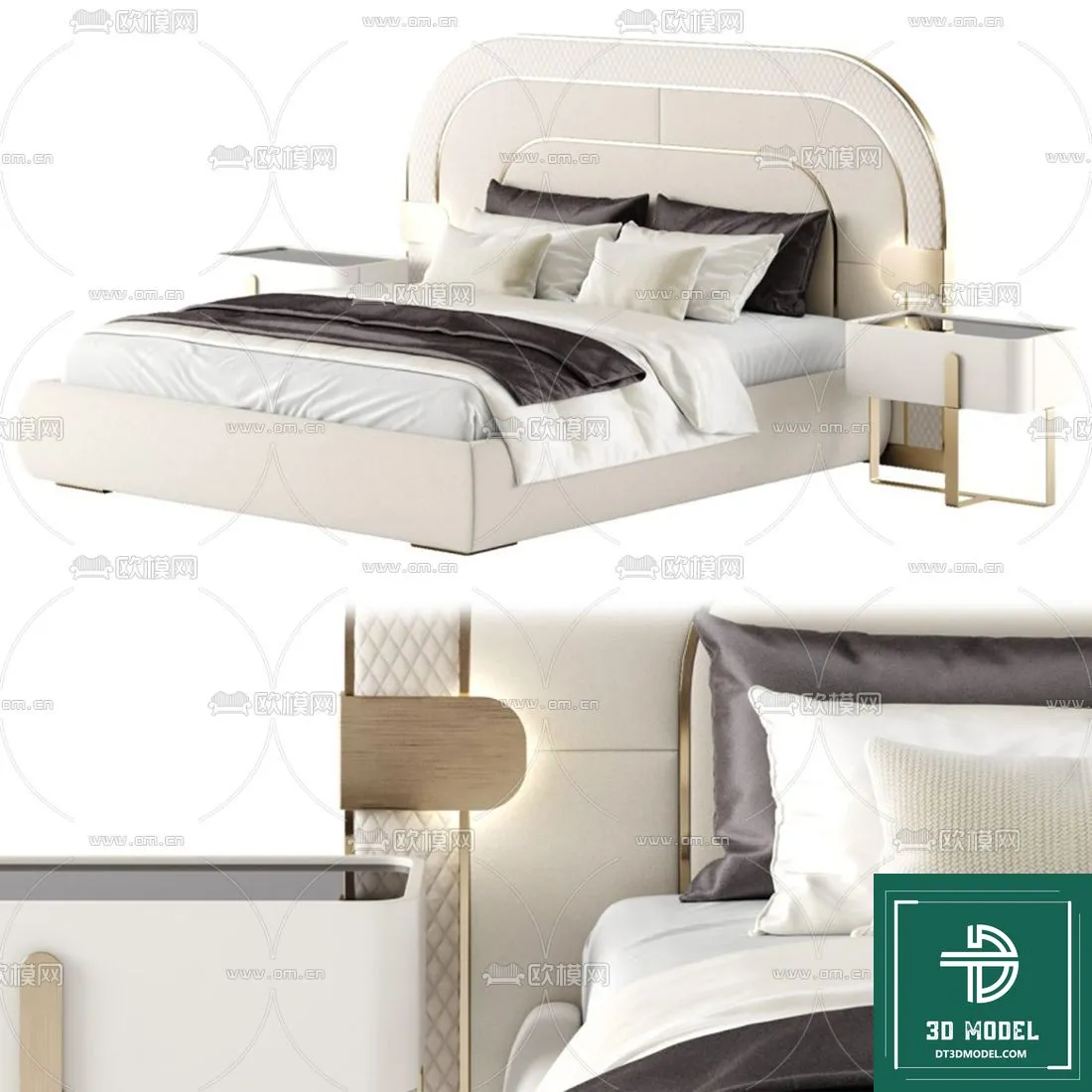 LUXURY – 3D Models – BED – 166