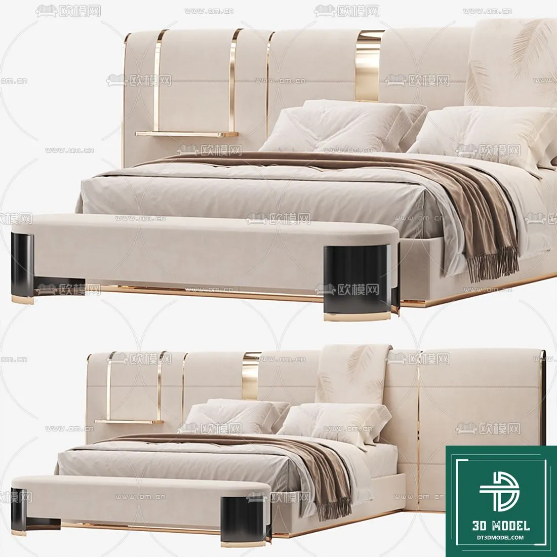 LUXURY – 3D Models – BED – 198