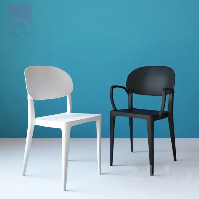 3DS MAX – Chair – Stool – 1623