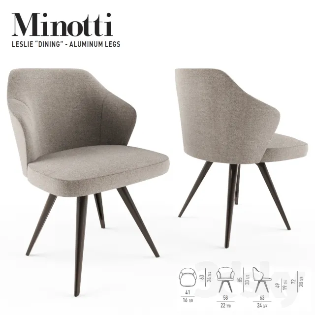 3DS MAX – Chair – Stool – 1644