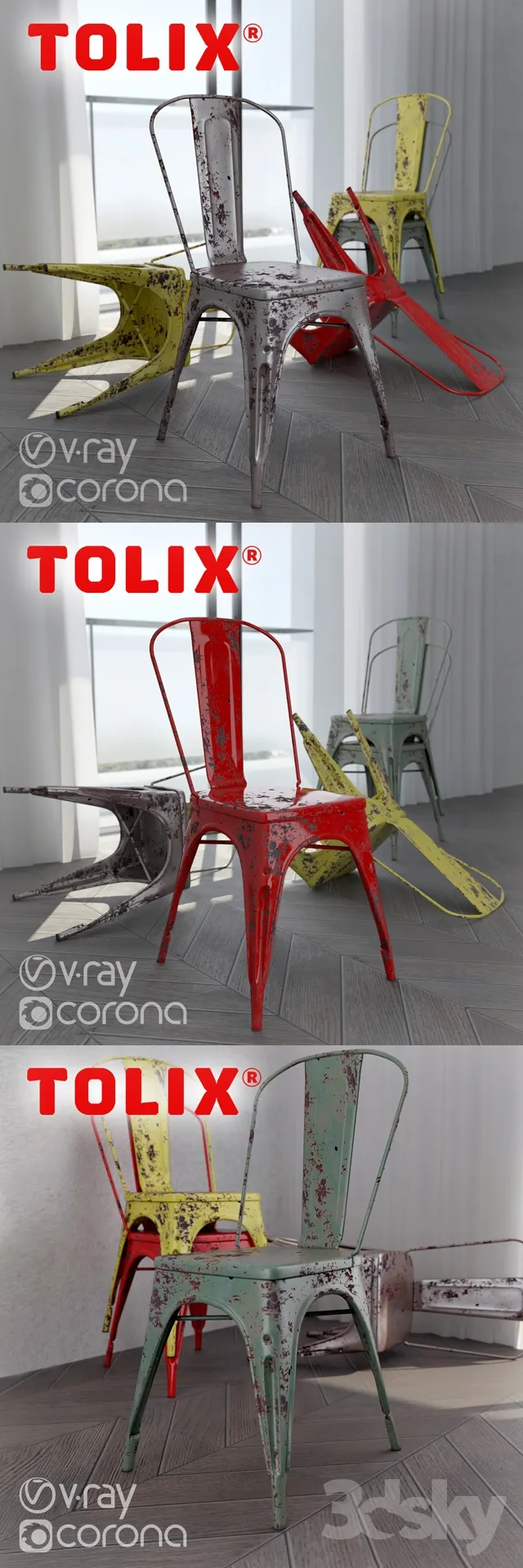 3DS MAX – Chair – Stool – 1660