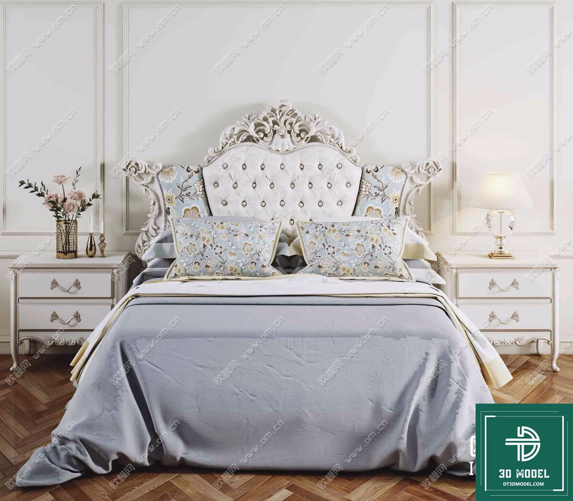 CLASSIC – BED – 3DS MAX MODELS – 007