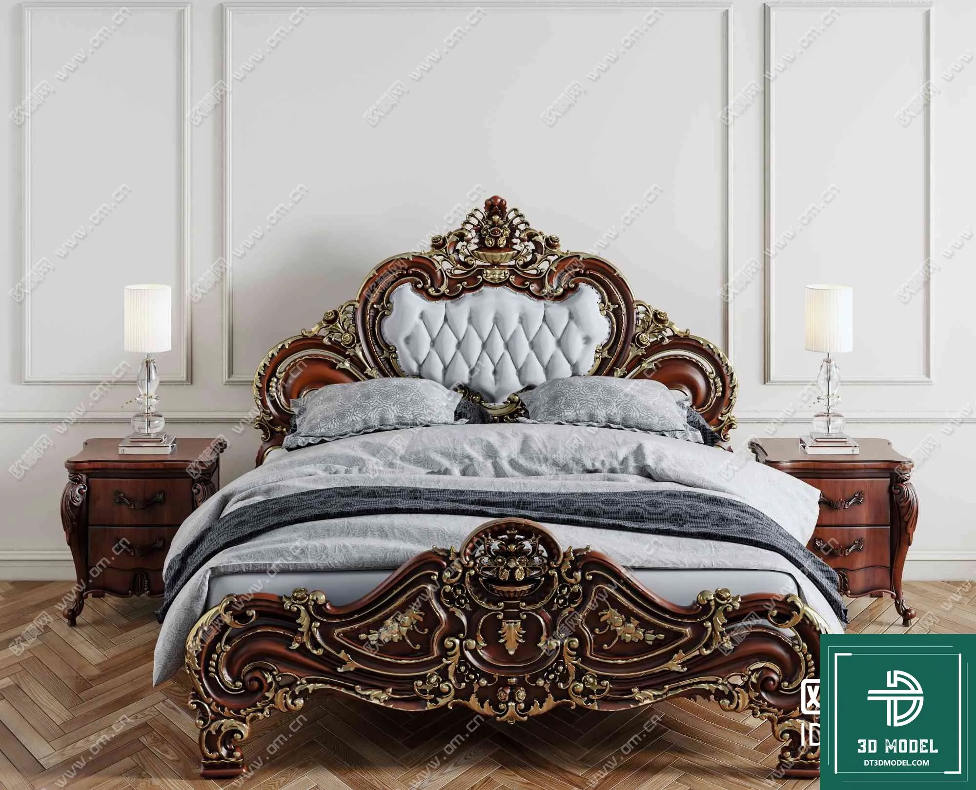 CLASSIC – BED – 3DS MAX MODELS – 008