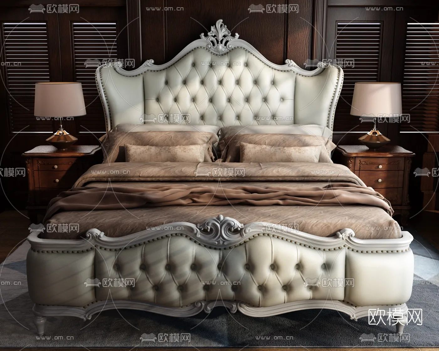 CLASSIC – BED – 3DS MAX MODELS – 019